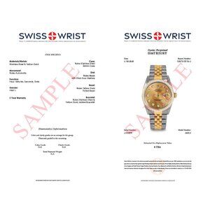 Pre-Owned Rolex 16013 Men's 36mm Datejust Watch Custom Champagne Diamond Dial &